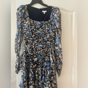 ML Monique Lhuillier
Ruched Floral Minidress